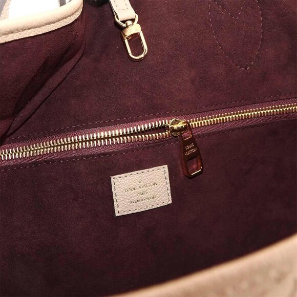 LOUIS VUITTON Monogram Empreinte Neverfull MM Tote Bag Tourterelle 90289034 - Picture 6 of 10